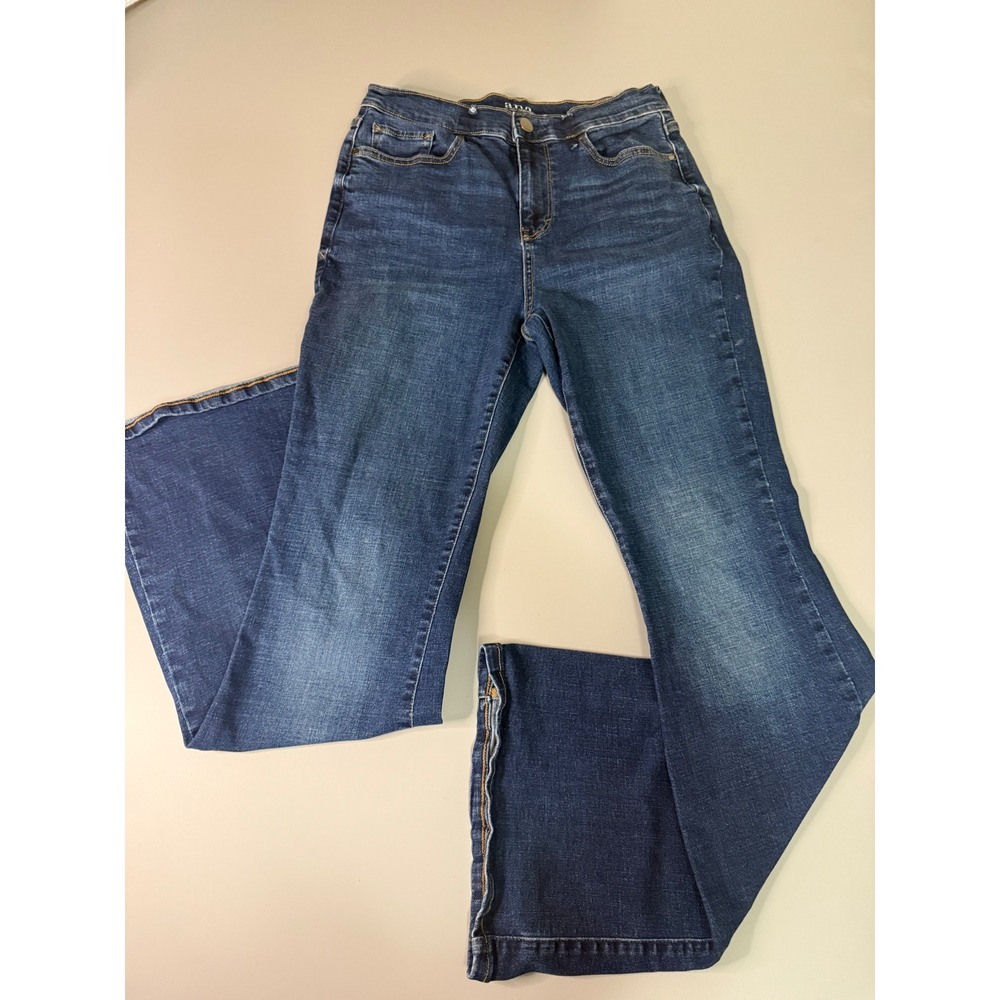 a.n.a a new approach High Rise Flare Jeans Dark Wash Size 8T Tall Denim